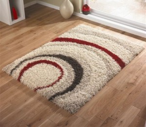 Alpine Beige & Red Rug 067