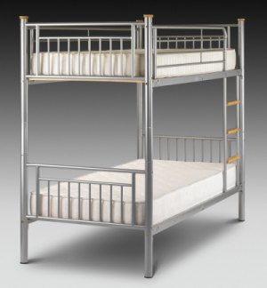 Silver Atlas Bunk Bed by Julian Bowen
