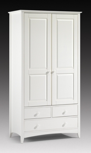 Cameo White Shaker Style Combination Wardrobe by Julian Bowen