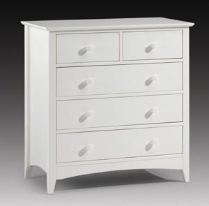 Cameo White Shaker Style 3+2 Chest by Julian Bowen