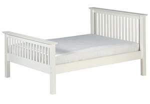 Cameo White Shaker Style King Size Bed