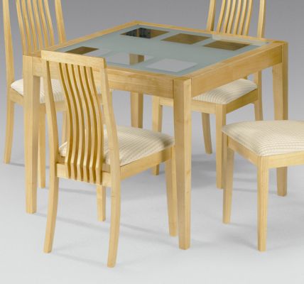 Alaska Maple & Glass Table