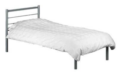 Alpen Silver Metal Bed