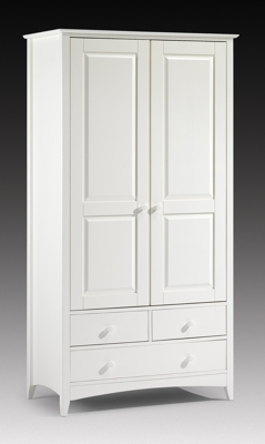 Cameo White Shaker Style Combination Wardrobe By Julian Bowen