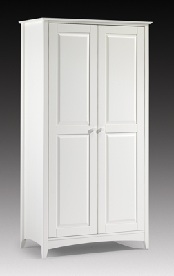 Cameo White Shaker Style 2 Door Wardrobe By Julian Bowen