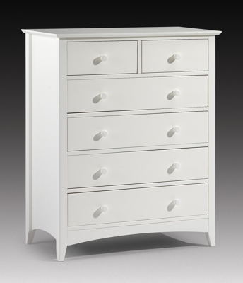 Cameo White Shaker Style 4+2 Chest By Julian Bowen
