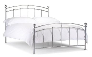 Chatsworth Silver Metal Bed