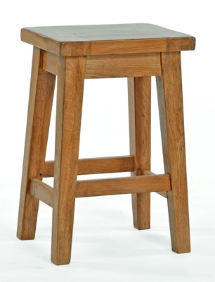 Florence Rustic Oak Stool