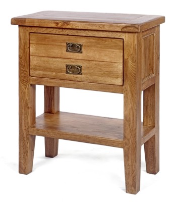 Florence Small Rustic Oak Console Table
