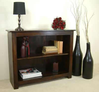 Java Dark Ash Low Bookcase