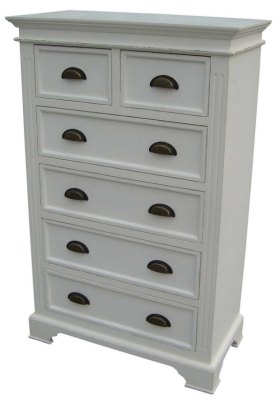 Kristina White Painted 4 + 2 Chest