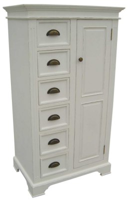 Kristina White Painted Combination Childrens Wardrobe