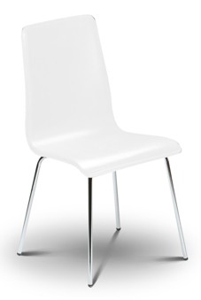 Mandy White Chair By Julian Bowen
