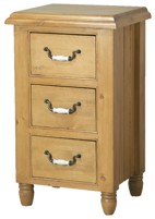 Provencal 3 Drawer Bedside Cabinet