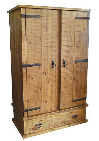 Rough Sawn 4ft Wardrobe