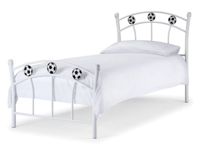 Black & White Soccer Single Bed