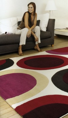 Vitra Cream Circles Rug 0370 360