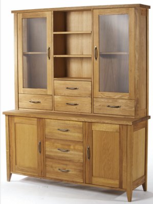 Wealden Large Sideboard amp Glazed Doors Dresser Top