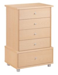 Ginza Beech Veneer 5 Drawer Chest
