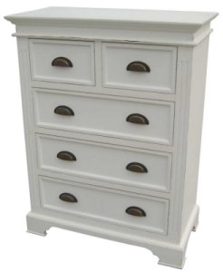 Kristina White Painted 2 + 3 Chest