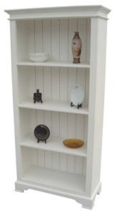 Kristina White Painted Open Bookcase