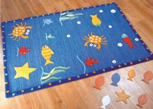 Blue Ocean Childrens Rug