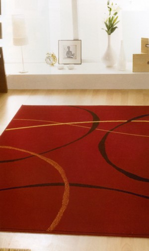 Retro Red Rug