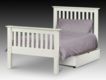 Cameo White Shaker Style Single Bed