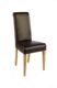 Pair of Boston Brown REAL LEATHER Dining Chairs