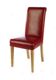 Pair of Boston Red REAL LEATHER Dining Chairs