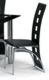 Brescia Black Faux Leather & Chrome Dining Chair