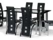 Brescia Black Glass & Chrome Table