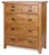 Florence Rustic Oak 5 Drawer Chest