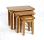 Florence Rustic Oak Nest of Tables