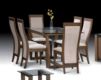 Henley Walnut & Glass Dining Table