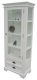 Kristina White Painted 1 Door & 2 Drawer Display Cabinet