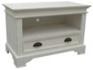 Kristina White Painted 1 Drawer TV Cabinet