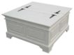 Kristina White Painted Blanket Coffee Table