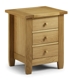 Lyndhurst 3 Drawer Oak Bedside Chest