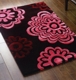 Perianth Black & Pink Rug