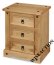 Porto 3 Drawer Bedside - �69.99