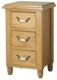 Provencal 3 Drawer Bedside Cabinet