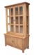 Riviera Rustic Oak & Glass Display Cabinet