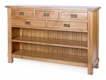 Riviera 5 Drawer Rustic Oak Console Table