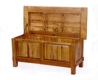Riviera Rustic Oak Blanket Box