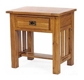 Riviera 1 Drawer Rustic Oak Lamp Table