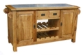 Riviera Large OAK & GRANITE Top Work Bench