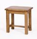 Riviera Rustic Oak Drawer Dressing Stool