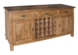 Riviera Rustic Oak Wine Buffet