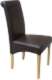 Pair of Brown Faux Leather Roma Chairs